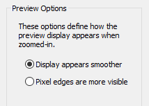 Preview Display Options