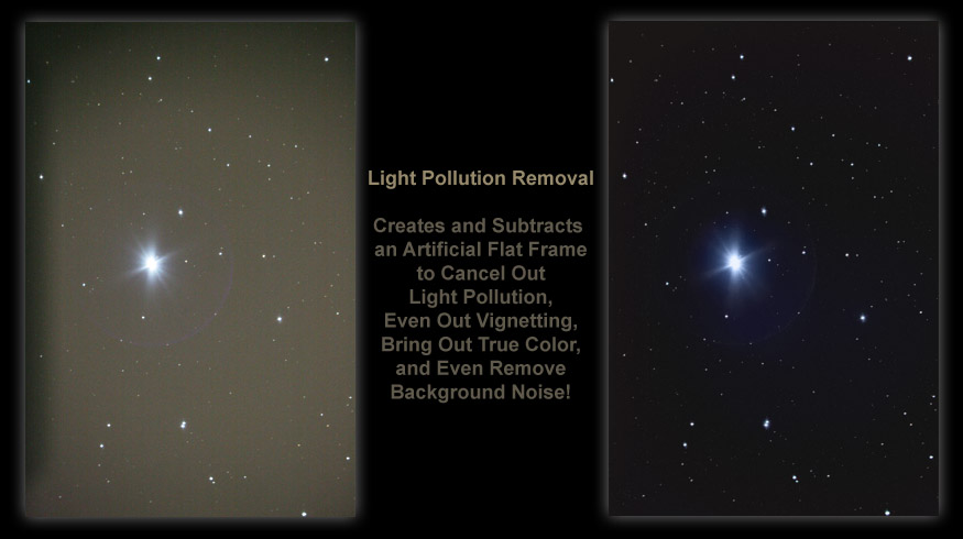 [Light Pollution Removal Dramatically Increases Contrast and Brings out the Subject Material]