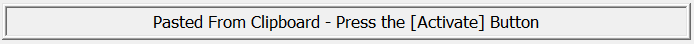 Activation Data Copied To Clipboard