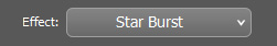 Effect (:) - Select the type of Star Effect to apply to the image.