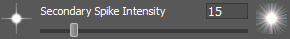 Secondary Spike Intensity (E) - Sets the brightness of Secondary Spikes around a star